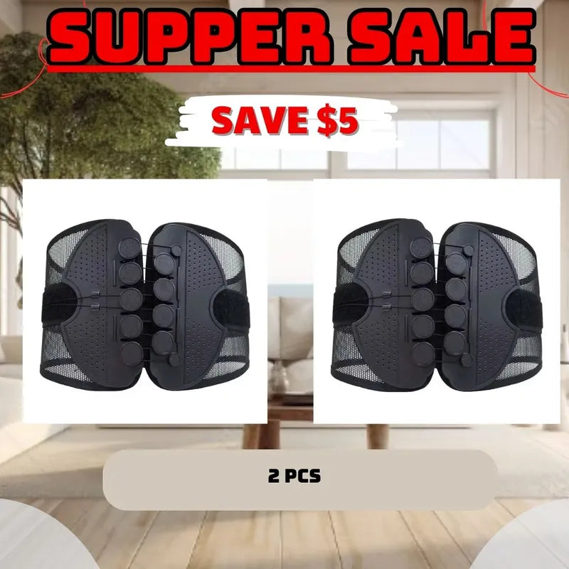 🧘Adjustable Lumbar Support Belt – Lower Back Brace💪