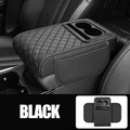 Car Armrest Mat Center Console Memory Foam Vehicle Arm Rest Tissue Boxes Pads PU Leather Protection Cushion Storage Pocket