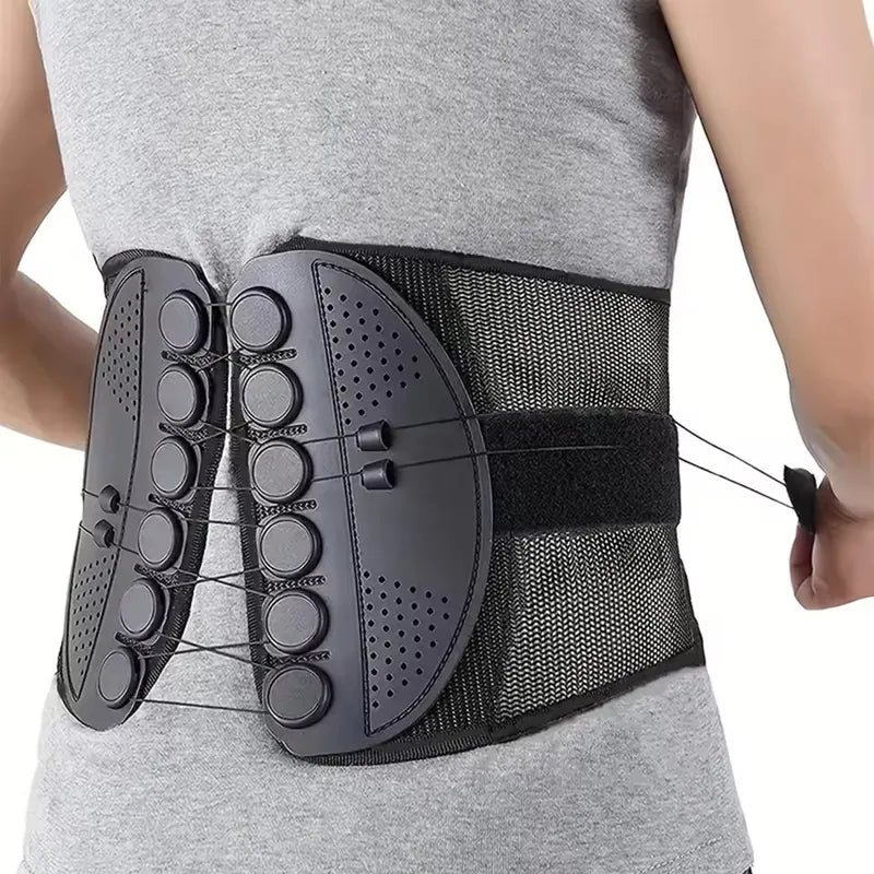 🧘Adjustable Lumbar Support Belt – Lower Back Brace💪